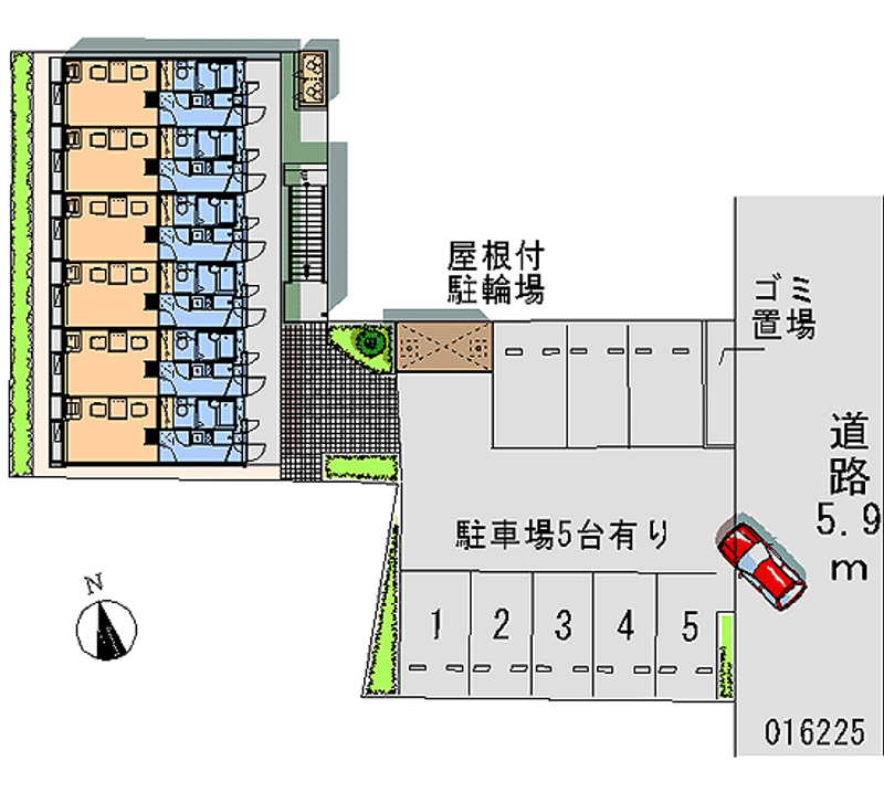 レオパレスアメニティ龍禅寺 区画図