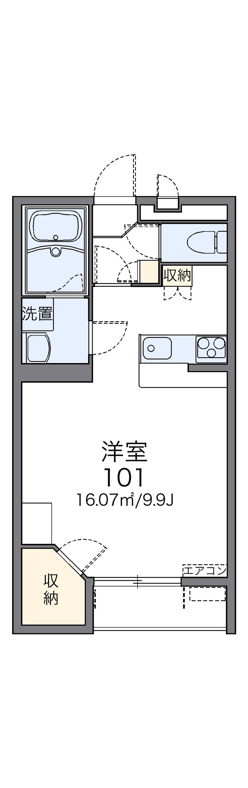 レオパレスメゾンイーストタウン 間取図