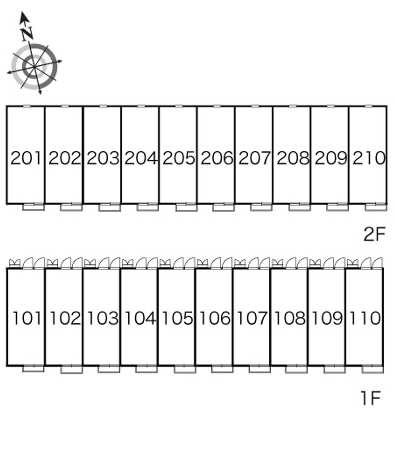 レオパレス花梨 間取り配置図
