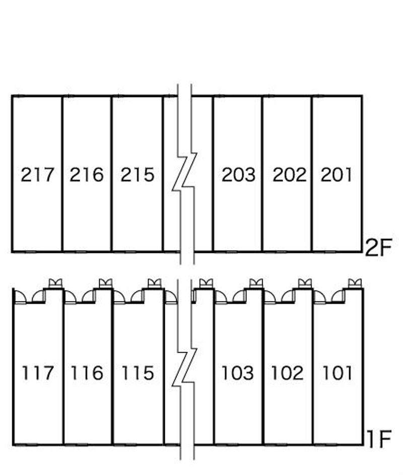 レオパレスグリーン　フィールド 間取配置図