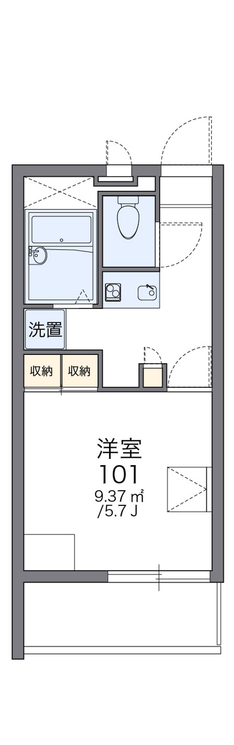 レオパレス村山 間取図