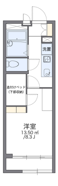 レオパレス富士見 間取り図