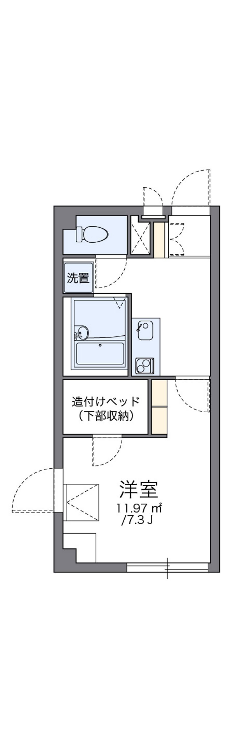 レオパレスラホンテーヌ 間取図