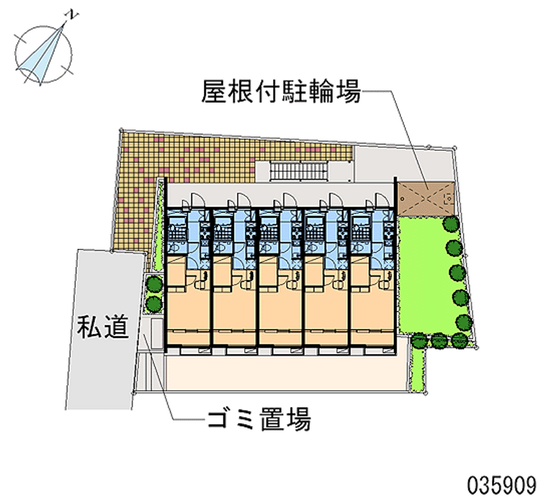 レオパレスＧＦ白鷺 区画図