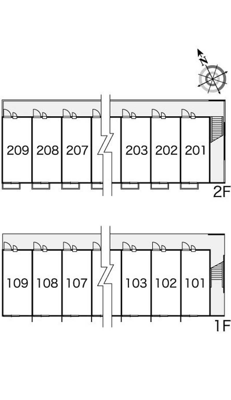 レオパレス安来 間取配置図