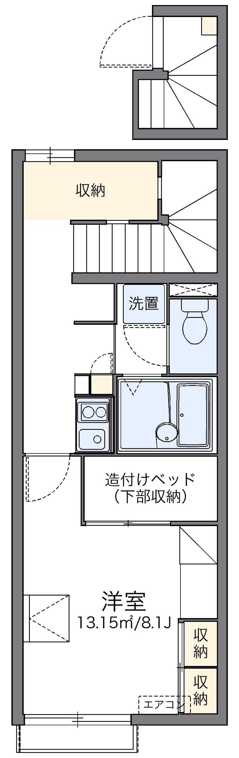 レオパレスＫｉｔａｉｃｈｉ　Ｓ 間取図