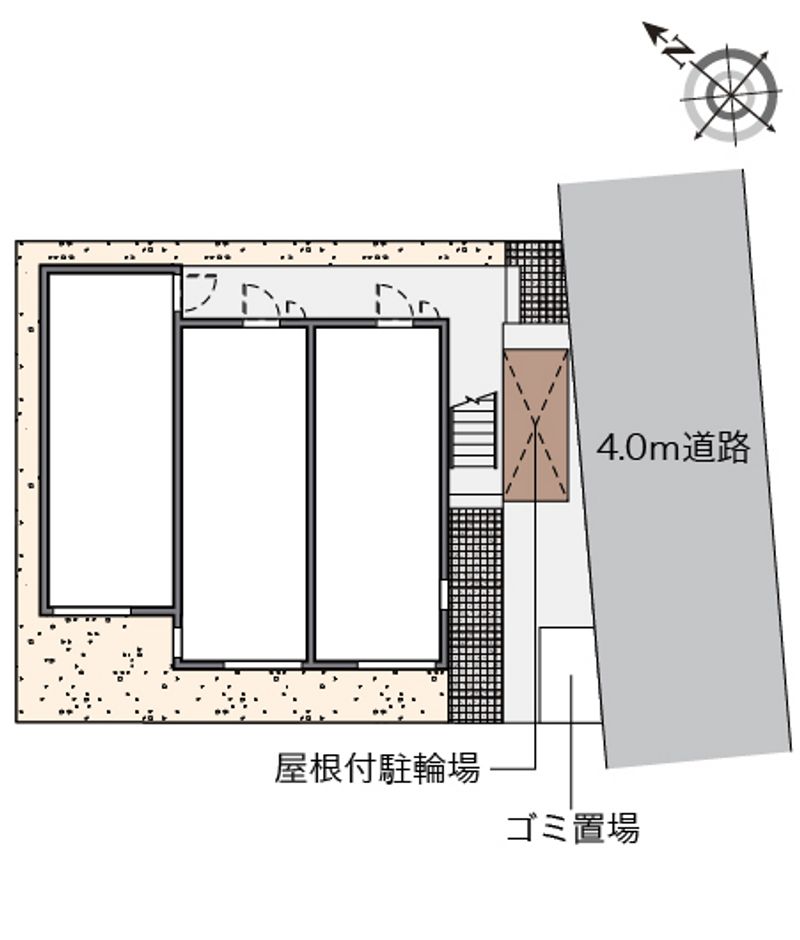 クレイノ新町西 配置図
