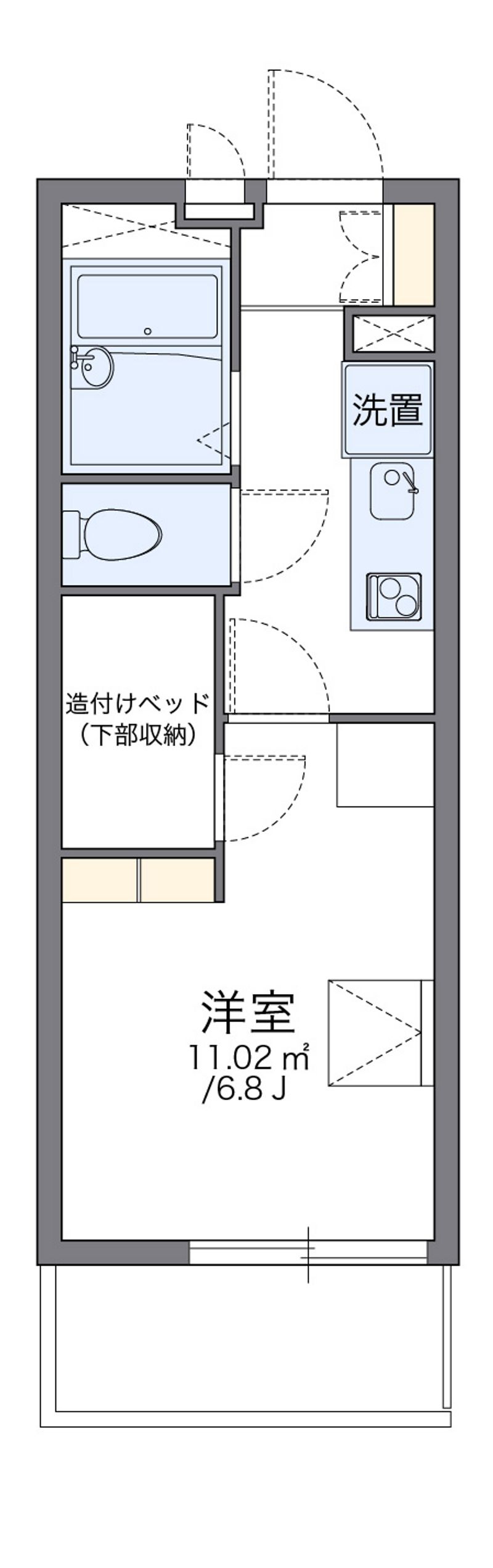 レオパレスタスコ 間取図