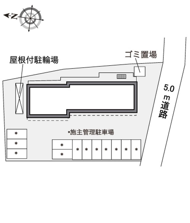 レオパレスＪＯＹ 配置図