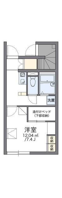 レオパレスデ　セルフィート 間取り図