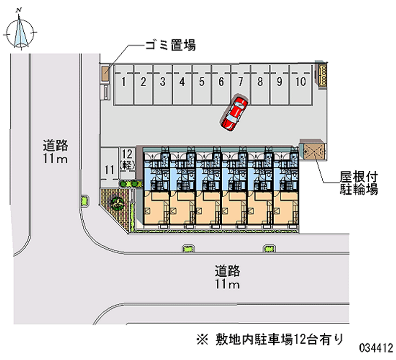 レオパレスアルベール 月極駐車場