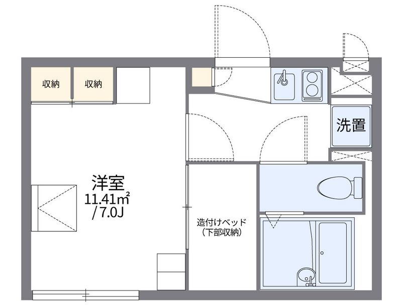 レオパレスウエストパレスⅡ 間取図