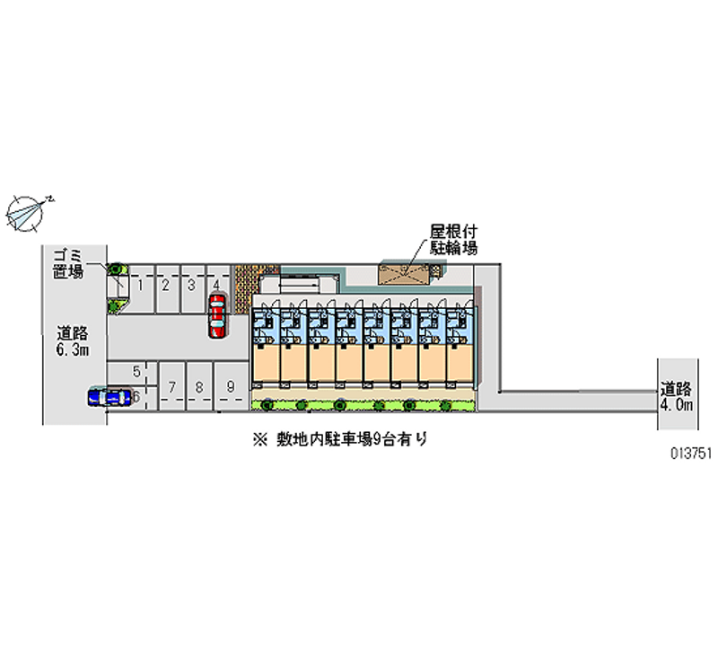 13751 Monthly parking lot