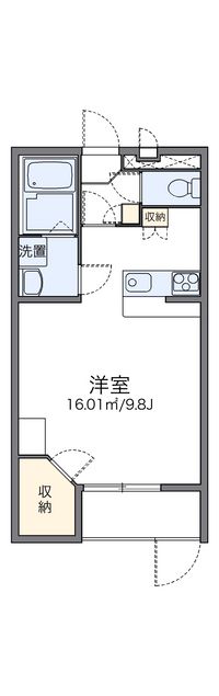 レオパレス島之内 間取り図