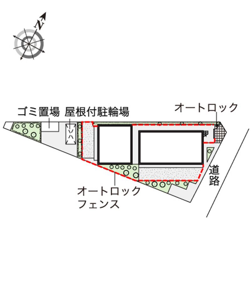 レオネクストＬＵＣＥ高松 配置図