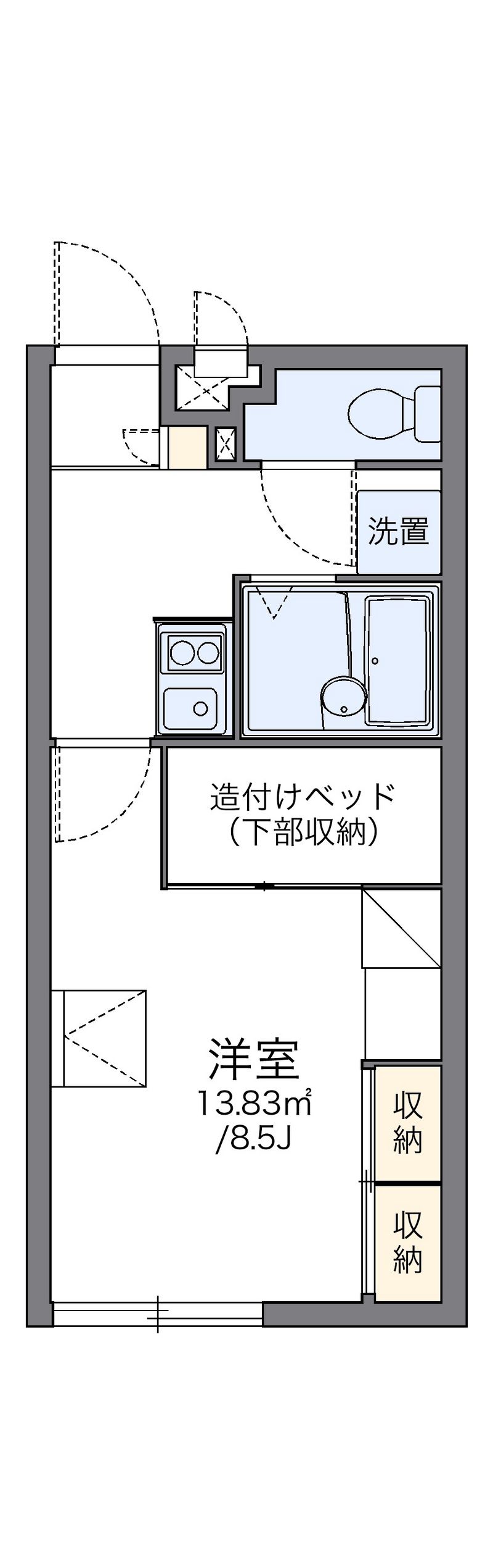 レオパレス秋桜 間取図