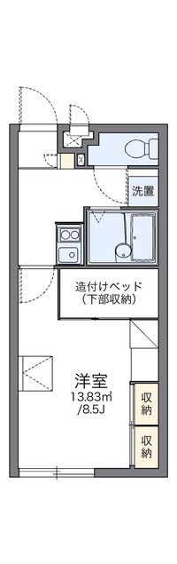 レオパレス秋桜 間取り図