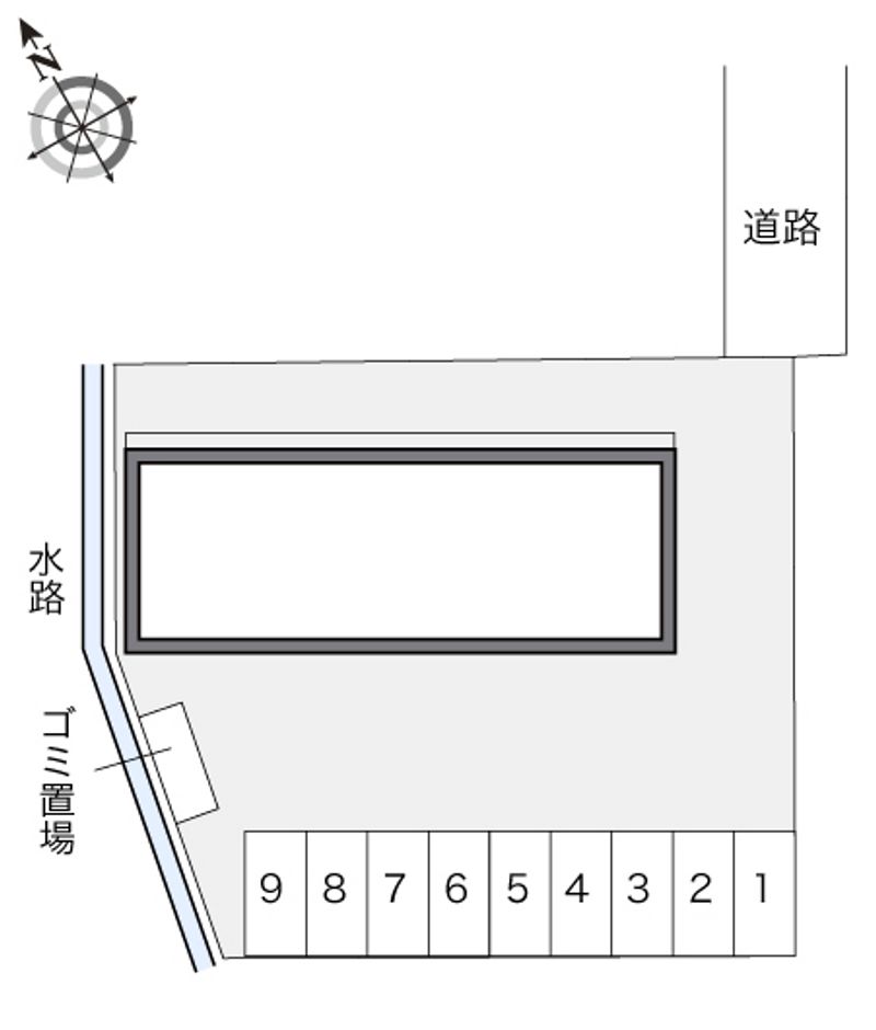 レオパレス新町 配置図