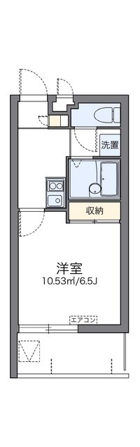 レオパレス久米Ⅱ 間取り図