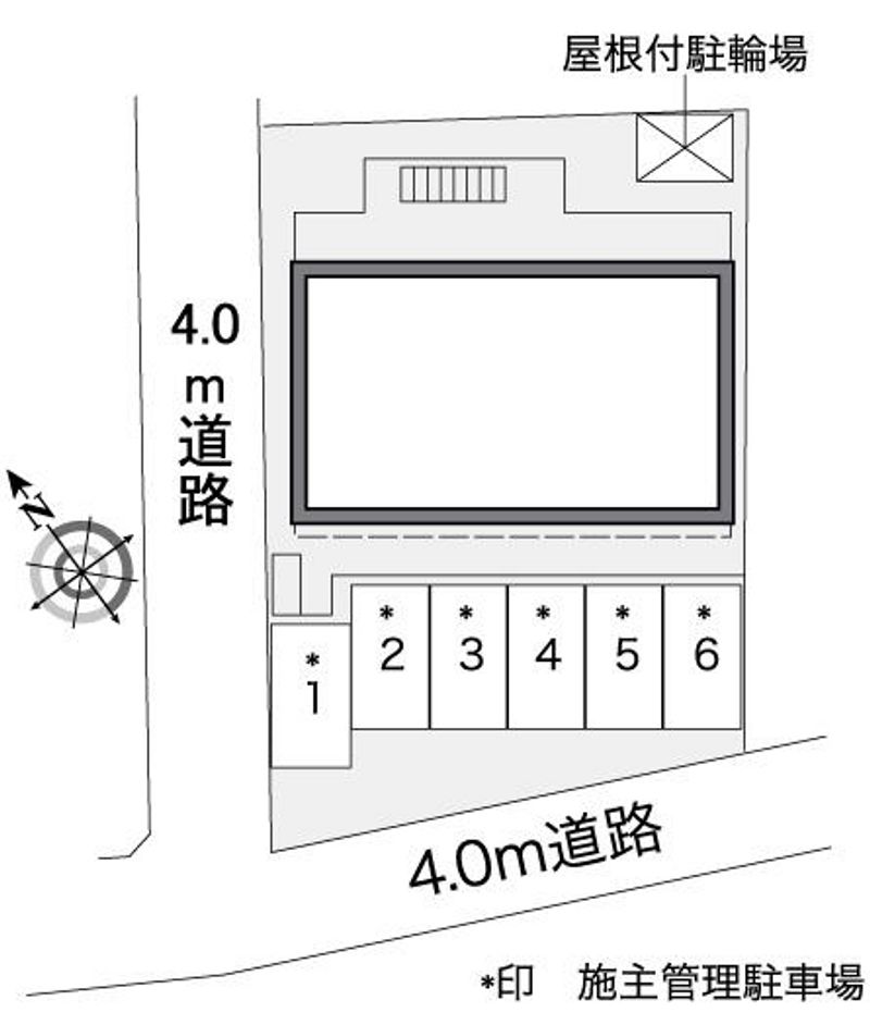 レオパレスサンマリーⅡ 配置図