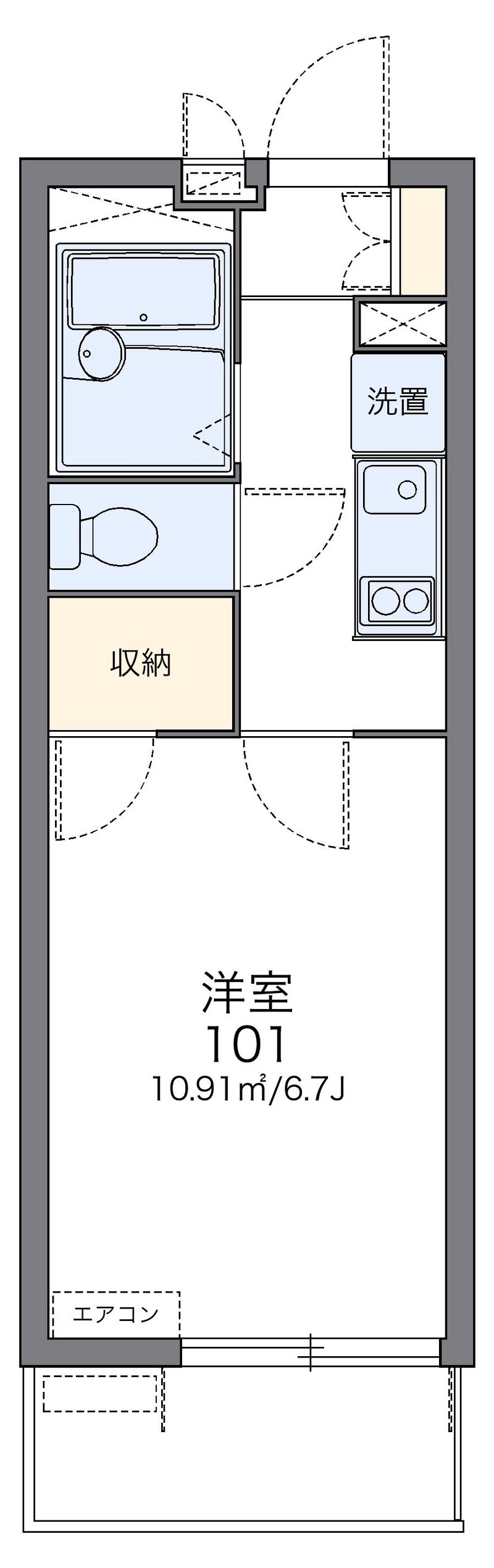 レオパレスＫＲＨフレンドⅡ 間取図