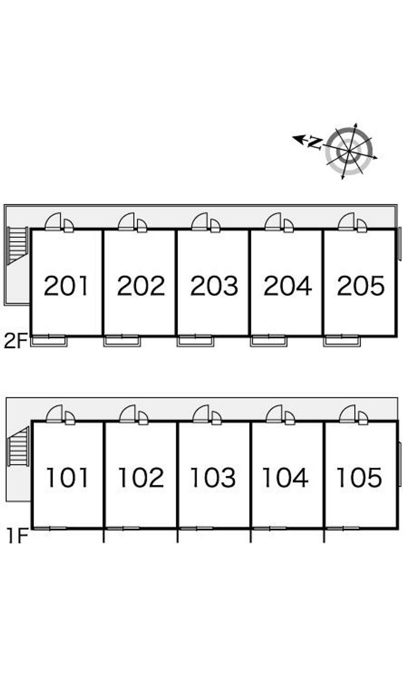 レオパレスクレール 間取り配置図
