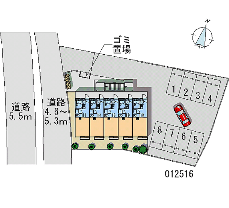 レオパレスゆたか 月極駐車場