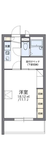 レオパレス桑の実 間取図