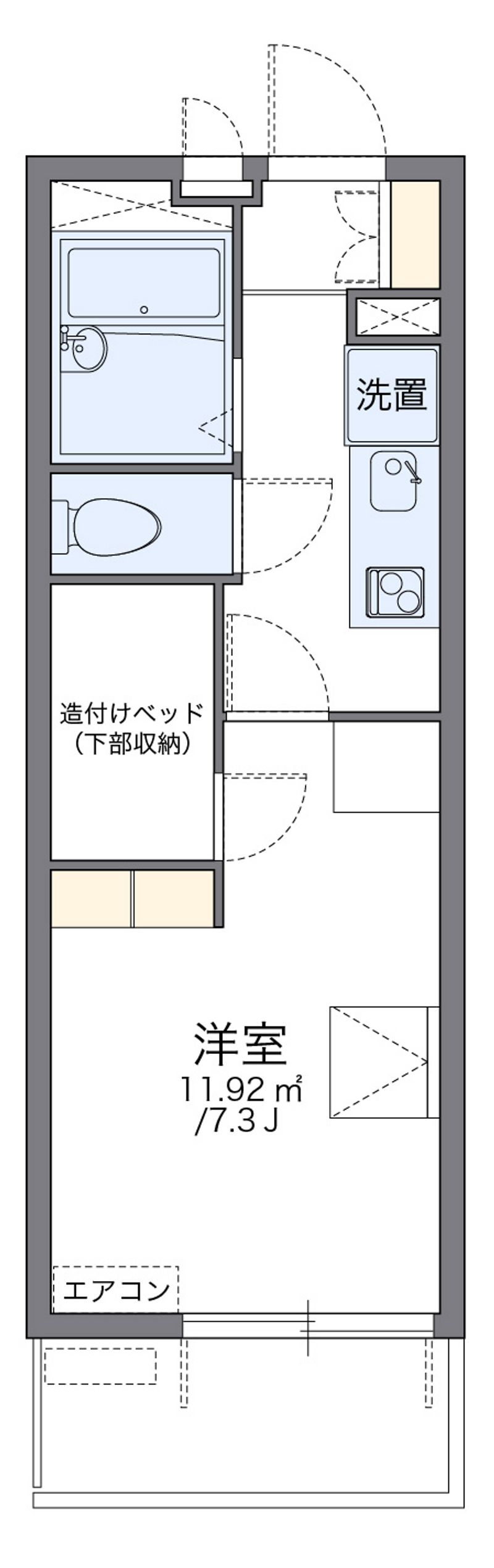レオパレスＯＶＩＲＡ 間取図
