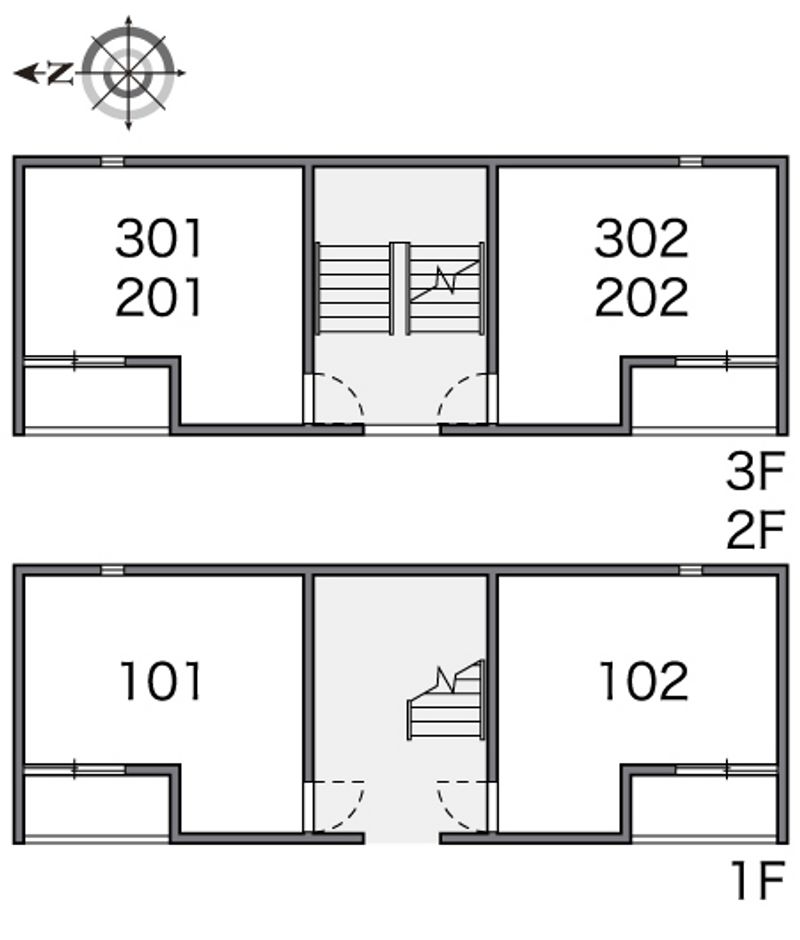 レオネクストヒューゲル六番館 間取配置図