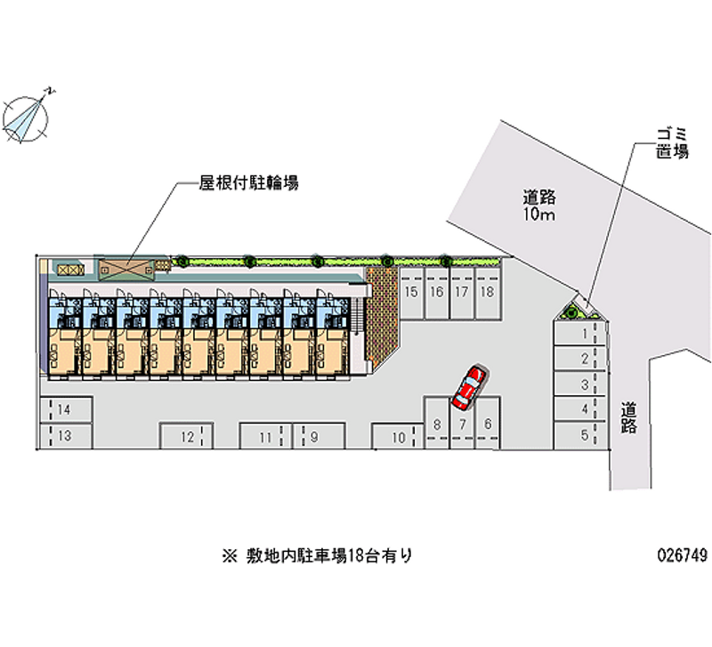 レオパレス笠原 月極駐車場