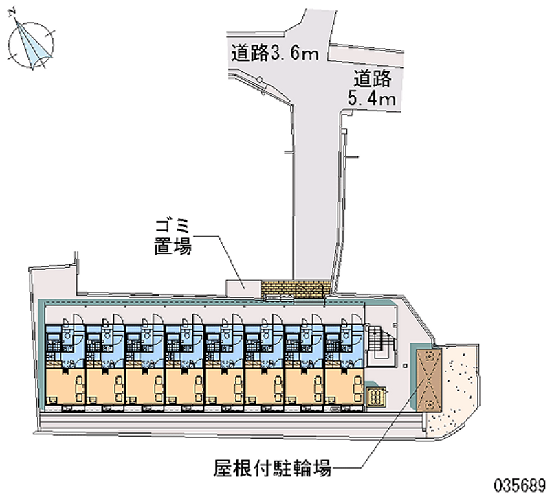 レオパレス比治山ヒルズ 区画図
