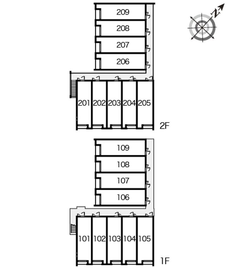 クレイノヴァンベ−ル 間取配置図