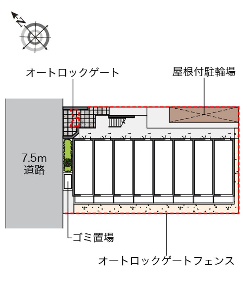 レオパレス蒔田 配置図
