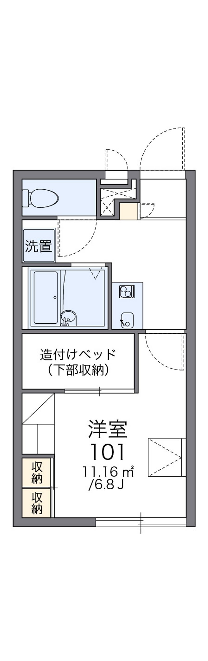 レオパレス山口駅前 間取図