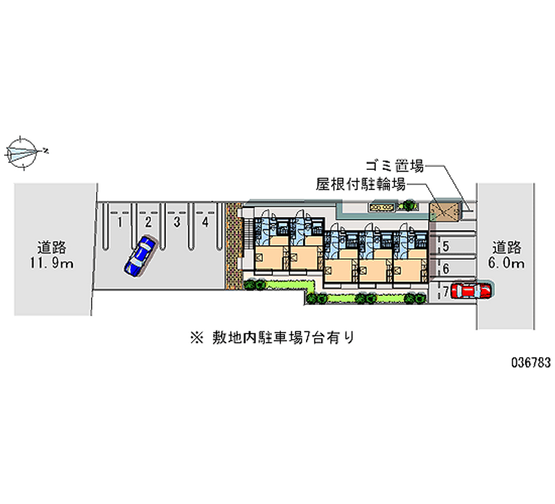 レオパレス高倉 月極駐車場