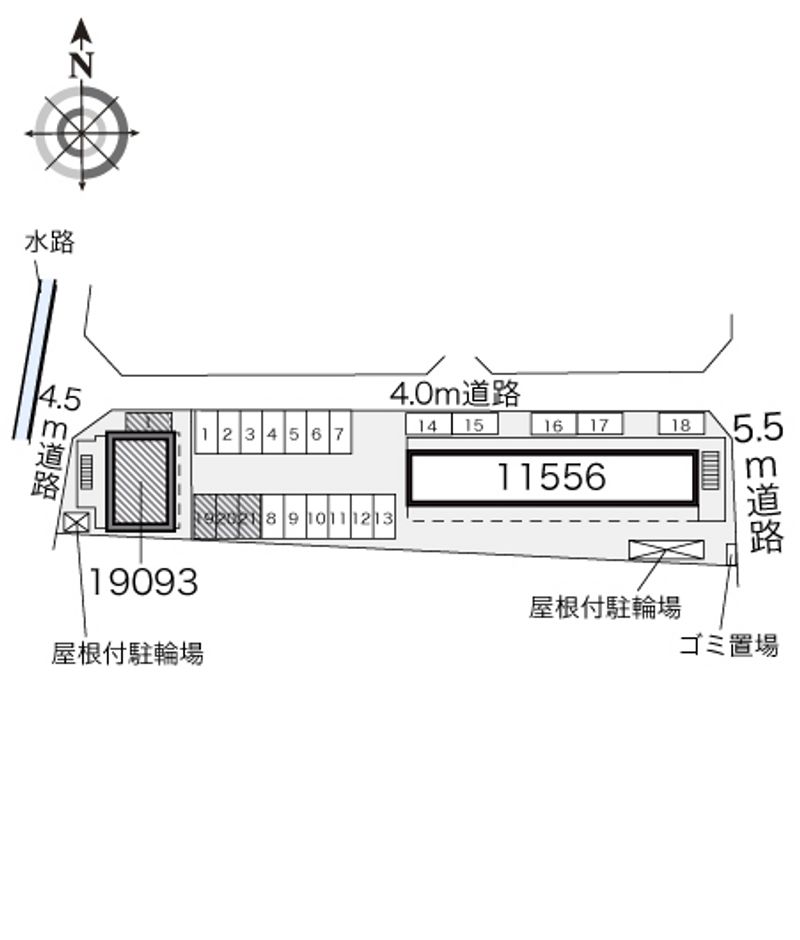レオパレスルミエールⅡ 配置図