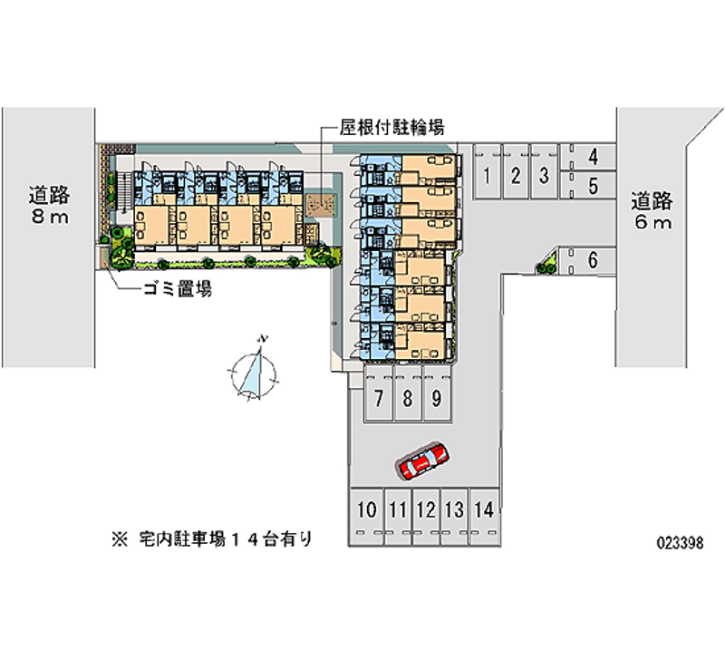 23398月租停车场