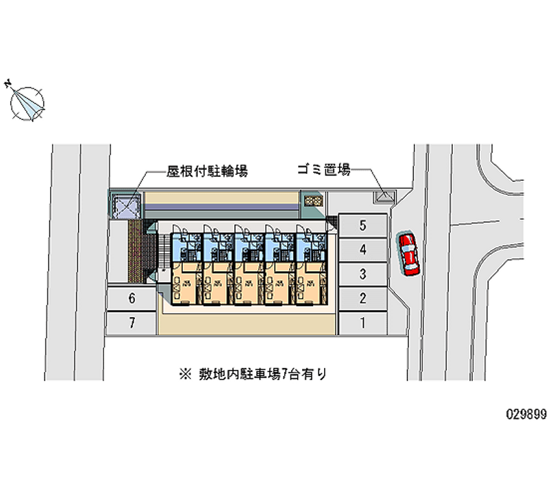 レオパレスリバティー 月極駐車場