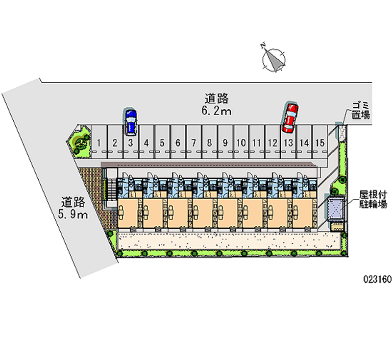 レオパレス清明２ 月極駐車場