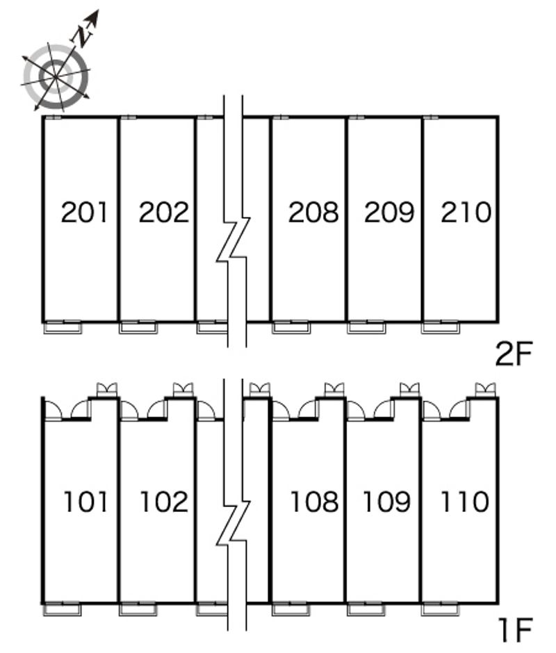レオパレスビリーブロード 間取配置図