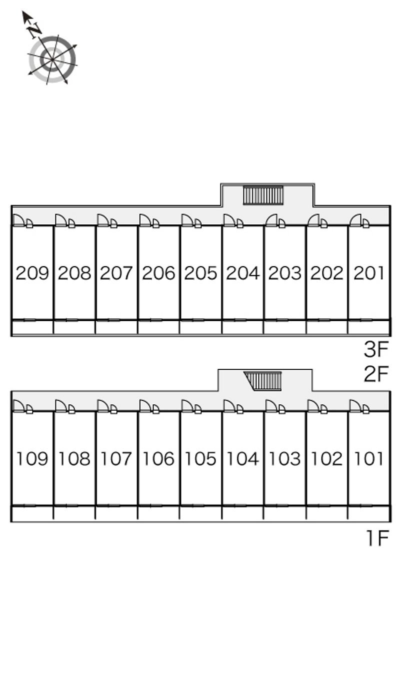 レオパレスウィンⅡ 間取配置図