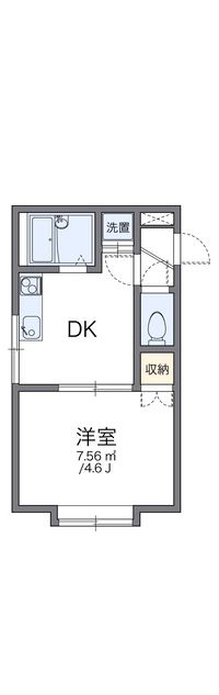 レオパレス千歳町第１Ａ 間取り図