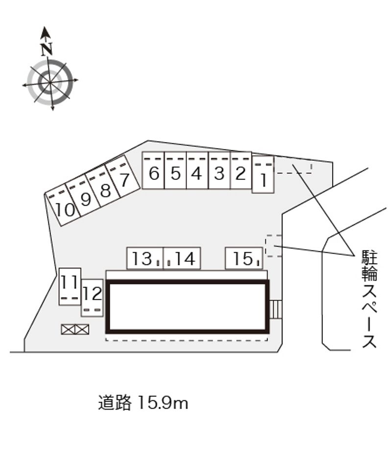 レオパレスピーノ 駐車場