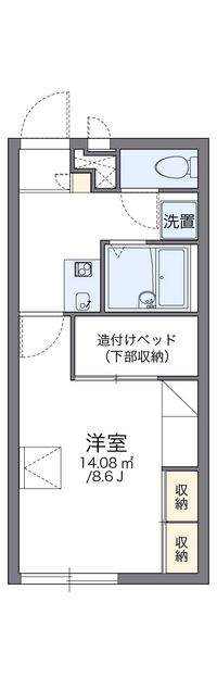 レオパレスサンクレスト 間取り図