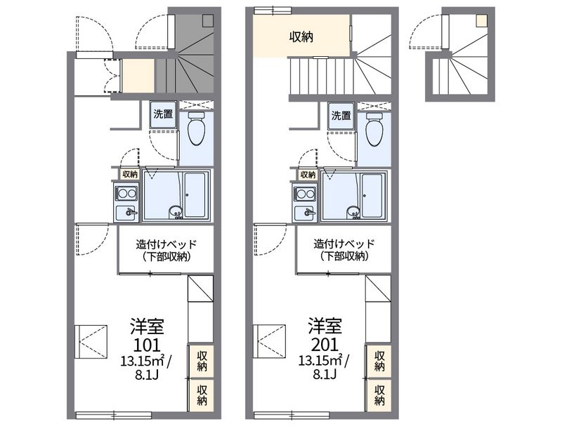 レオパレス小見川 間取図