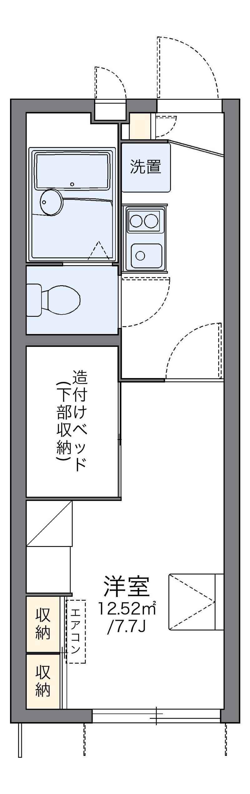 レオパレス潤 間取図