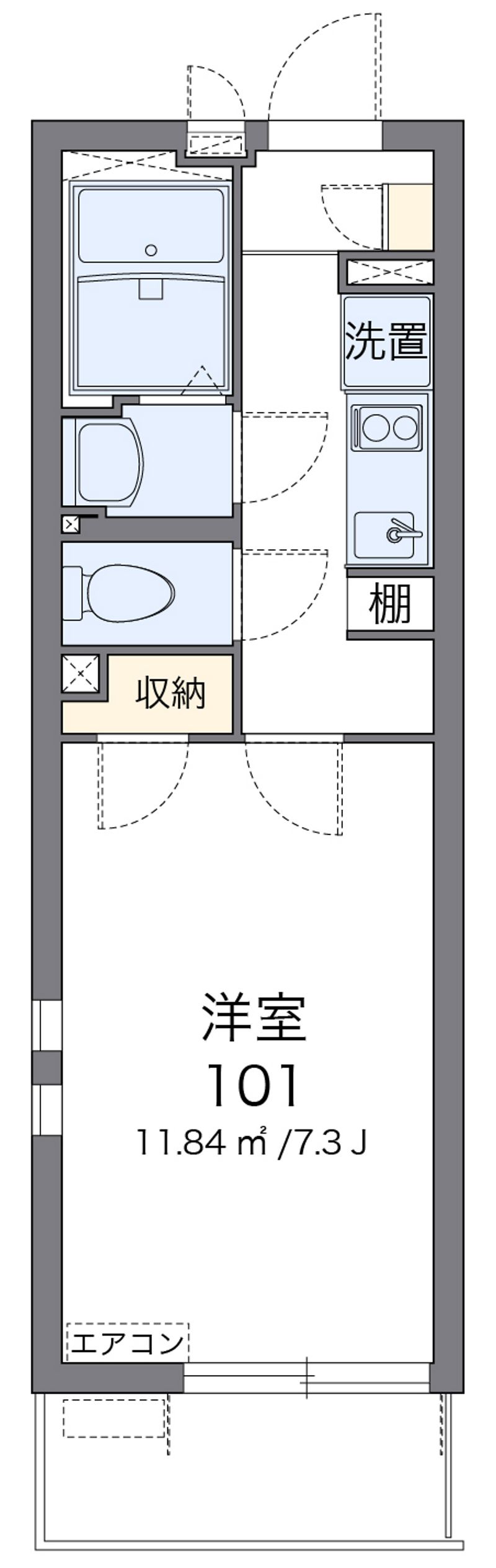 クレイノベルウッドⅡ　広川 間取図
