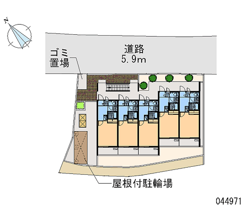 レオパレス松尾公園前 区画図