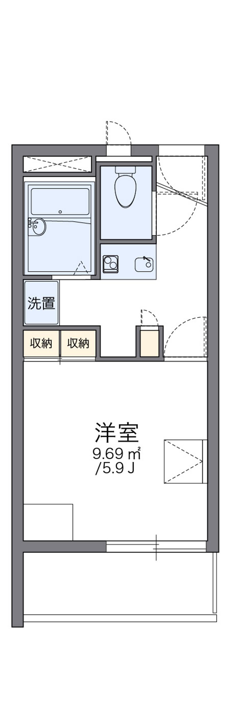 レオパレス上穂積 間取図